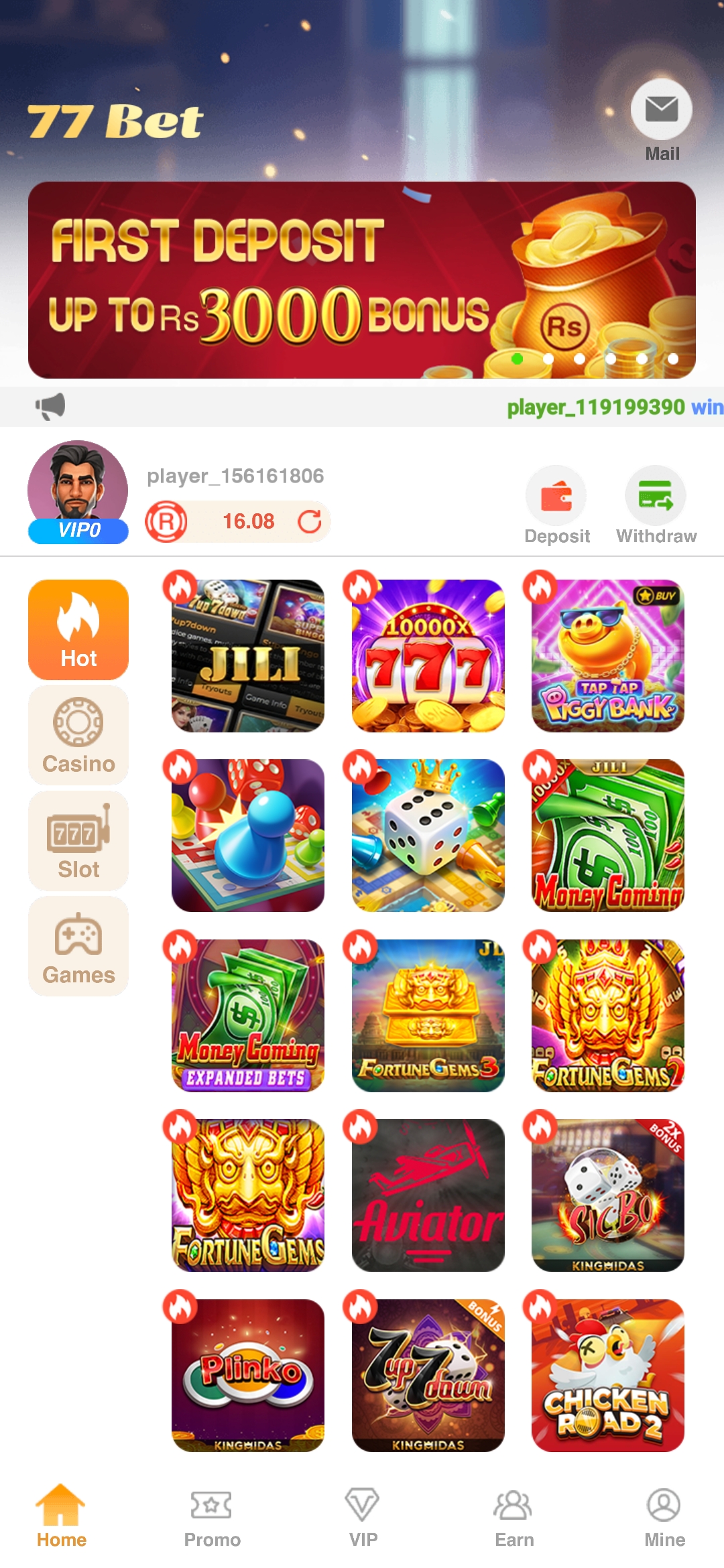 777 Bet APK Screenshot 1